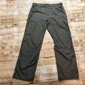 PrAna Men’s Olive Green Denim Outdoor Pants